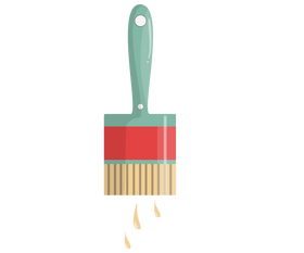 Paint brush cartoon clipart