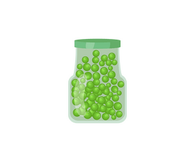 Canned peas cartoon clipart
