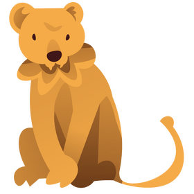 Lion cub clipart