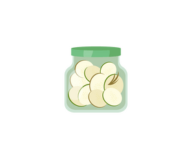 Canned zucchini cartoon clipart