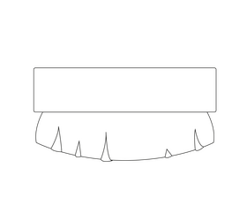 Cleaning brush illustration black and white clipart