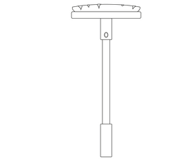 House cleaning brush black and white clipart