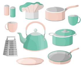 Kitchen elements vector