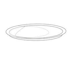 Free plate black and white clipart