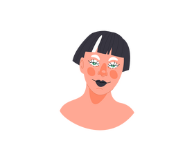 Free girl face clipart
