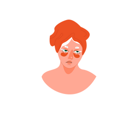 Sad girl clipart