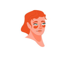 Redhead girl cartoon clipart