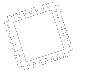 Postmark drawing black and white clipart