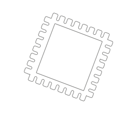 Postmark black and white clipart