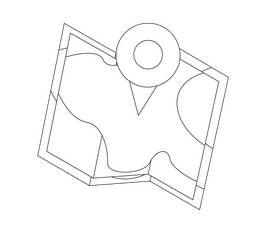 Free map black and white clipart