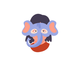 Free elephant mask clipart