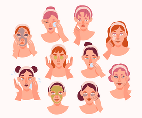 Skin care vector