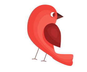 Free red bird clipart