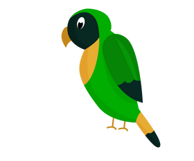 Free parrot drawing clipart