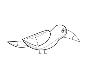 Free pelican black and white clipart