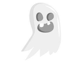 Halloween ghost free clipart
