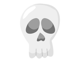 Halloween skull clipart