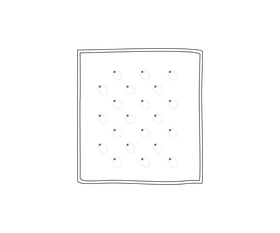 Square biscuit black and white clipart