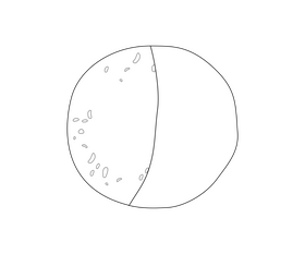 Free biscuit black and white clipart