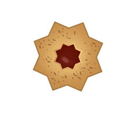 Jammy star biscuit clipart