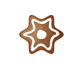 Star biscuit cartoon clipart