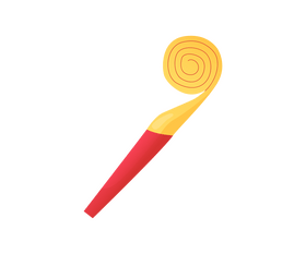 Party whistle clipart