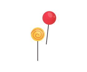 Cartoon lollipops clipart
