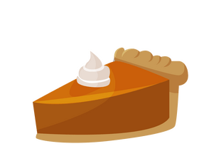 Pumpkin pie drawing clipart