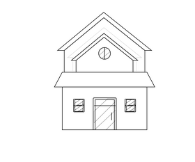 Free house black and white clipart free download