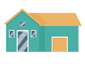 Cartoon cottage house clipart