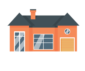 House with fog illustration clipart free download