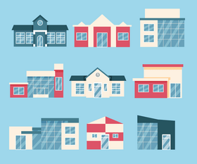 Government and public buildings vector