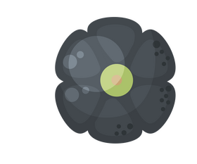 Cartoon pumpkin top view clipart