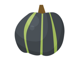 Dark pumpkin illustration clipart