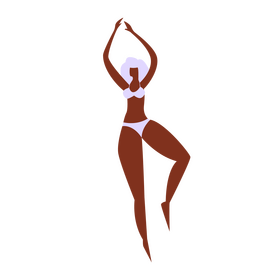 African American girl feminism clipart