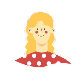 Girl portrait illustration clipart