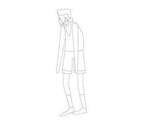 Zombie black and white clipart