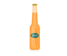 Bottled beer clipart