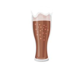 Free beer in glass clipart