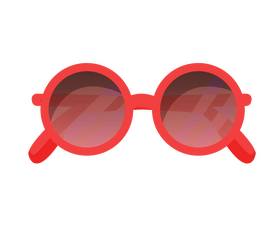 Girls sunglasses cartoon clipart