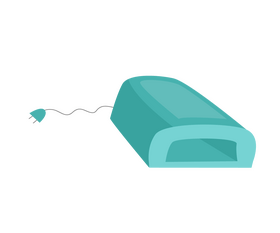 Manicure lamp cartoon clipart