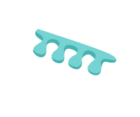 Manicure toe nail separators clipart