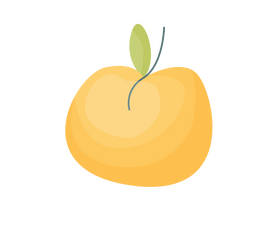 Cartoon apricot clipart