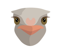 Cute ostrich head drawing clipart