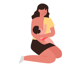 Free breastfeeding child clipart