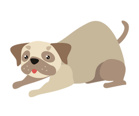 Sitting dog clipart