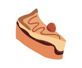 Cartoon piece of cake clipart
