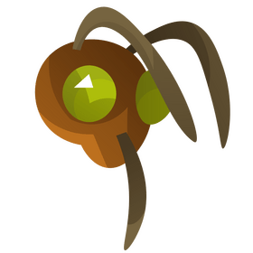 Moth head cartoon clipart