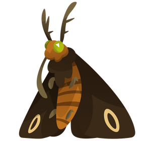 Cute moth clipart