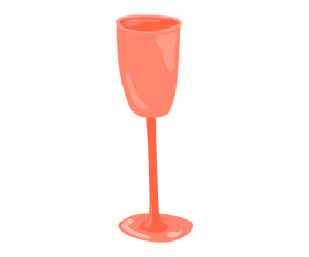 Wine glass cartoon clipart